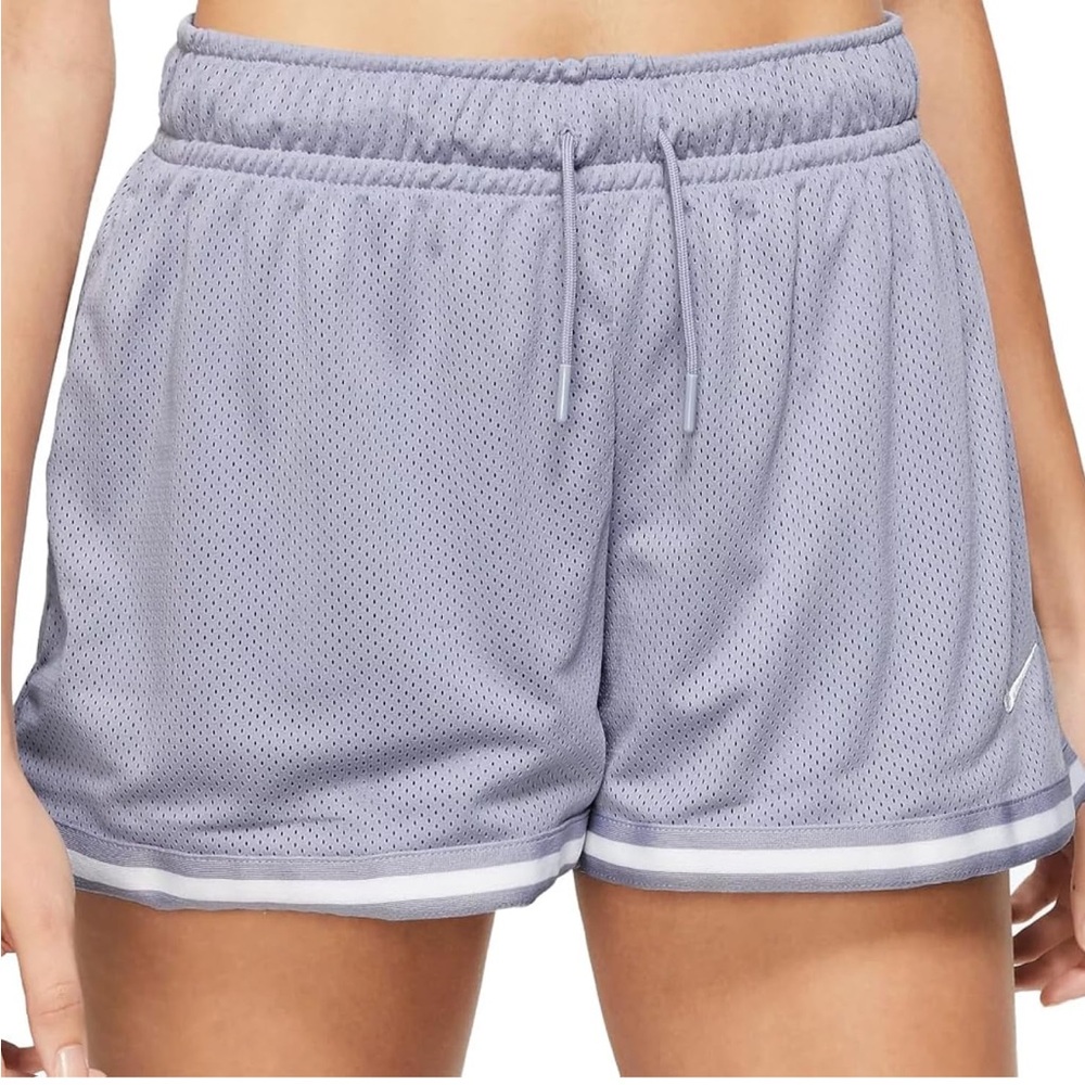 NWT Nike sportswear essentials mesh mid rise loose fit 2” shorts in indigo haze
